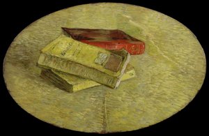 "Trois livres" (Três romances) Peinture de Vincent van Gogh (1853-1890) 1887 Dim 31 X 48,5 cm Museu Van Gogh, Amsterdão de Vincent van Gogh