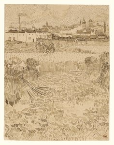 Vista dos Campos de Trigo de Vincent van Gogh