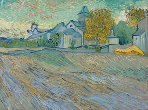 Vista de Lasile e Capela de Saint-Remy, 1889 de Vincent van Gogh