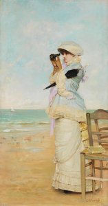 En vue - Peinture de Vicente Palmaroli y Gonzalez (1834-1896) - Óleo sobre madeira - 43x22 - Museo del Prado, Madrid