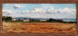 Paisagem com nuvens em Castiglioncello (óleo sobre tela