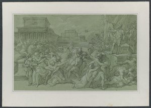Rapto das Sabinas de Vincenzo Camuccini