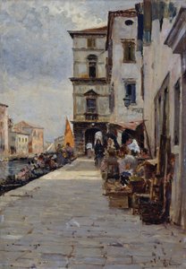 Mercado em Chioggia de Vincenzo Caprile