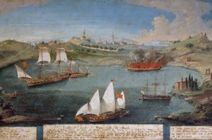 Batalha naval entre os navios venezianos de Marco Ivanovich Dobrota e os navios turcos, 19 de Abril