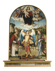 Nossa Senhora com o Menino na Glória de Vincenzo Pagani