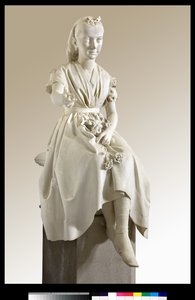 Retrato de Marquise Virginia Busti Porro como Menina ou Menina oferecendo uma flor