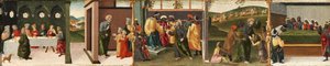 História de São Tomé Apóstolo - São Tomás batiza Gundaphorus e outros episódios, 1480-1500 de Vincenzo di Antonio Frediani