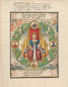 Filosofia Enthroned, meados do século XVI. de Virgil Solis