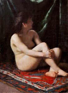 Nu, c.1865-68 (óleo sobre tela) de Vito d