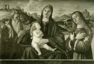 Carpaccio - Maria com o menino e dois santos, Ident. no. 14 de Vittore Carpaccio