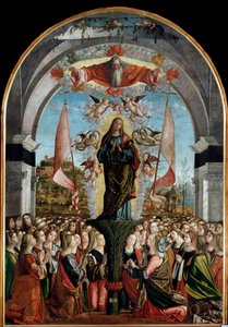 Ciclo da vida de Santa Úrsula: A apoteose de Santa Úrsula (último episódio). (óleo sobre painel de Vittore Carpaccio