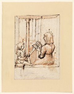 Virgem Maria lendo para o Cristo Infantil de Vittore Carpaccio