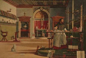 Visão de Santo Agostinho (também chamado Santo Agostinho no seu estúdio) de Vittore Carpaccio
