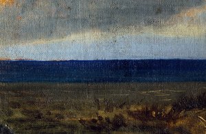 Céus azuis sobre o mar, de Vittorio Avondo (1836-1910)