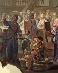 Casamento em Cana por Vittorio Maria Bigari (1692-1776), detalhe