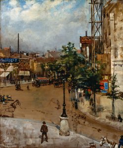 Rua parisiense de Vittorio Matteo Corcos