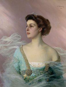 Retrato de uma jovem senhora de Vittorio Matteo Corcos