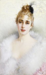Pronto para o baile de Vittorio Matteo Corcos