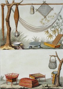 Ferramentas e Móveis Domésticos, Tribo Carib, Antilhas Holandesas, placa 69 de 