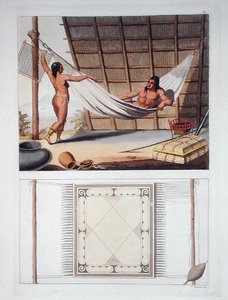 Interior doméstico, tribo Carib, Antilhas Holandesas, placa 67 de 