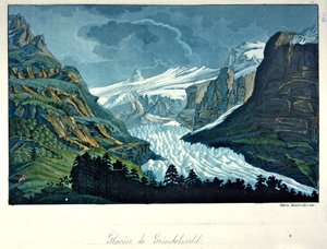 Glaciar de Grindelwald, ilustração de 