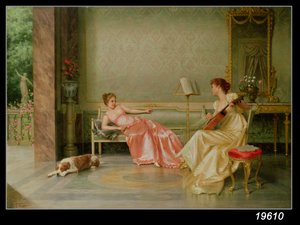 Um Interlúdio Musical (óleo sobre tela)