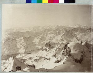 Panorama dos Alpes de Vittorio Sella