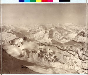 Panorama dos Alpes de Vittorio Sella