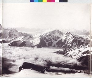 Radiografia panorâmica do pico do Monte Elbrus de Vittorio Sella