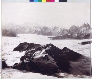 Radiografia panorâmica do pico do Monte Elbrus de Vittorio Sella