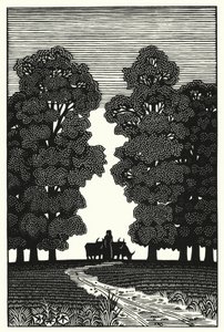 Ilustração para Tess Of The DUrbervilles de Thomas Hardy (gravura) de Vivien Gribble