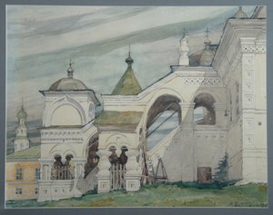 A Igreja da Trindade em Solikamsk, 1909 de Vladimir Alexandrovich Plotnikov