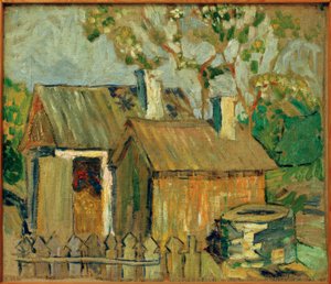 Paisagem com flores de Vladimir Lefgravovitch Tatline