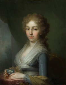 Retrato da Grã-duquesa Elizabeth Alexeievna 1779-1826, 1795 de Vladimir Lukich Borovikovsky