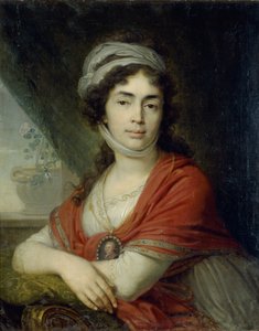 Retrato de Maria Marfa Dmitrievna Dunina, nascida Norova, 1799 de Vladimir Lukich Borovikovsky
