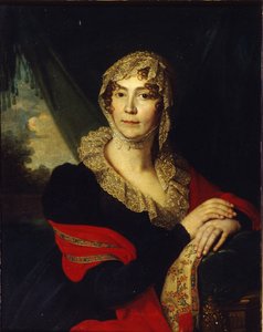 Retrato da princesa Natalia Alexandrovna von Buxhoeveden 1758-1808, nascida Alexeyeva, 1790 de Vladimir Lukich Borovikovsky