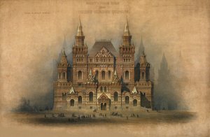 Projeto aprovado do prédio do Museu Histórico, 1875 de Vladimir Ossipovitch Sherwood