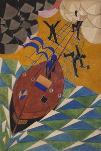 A Arca. Cenário para a peça de teatro Mystery-Bouffe de Vladimir Mayakovsky, 1919. de Vladimir Vladimirovich Mayakovsky