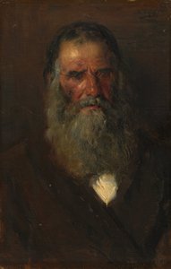 Estudo da cabeça de um homem idoso de Vladimir Yegorovich Makovski