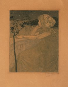 Meditação na varanda, 1899-1900. de Vojtěch Preissig
