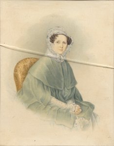 Retrato de Tsountes Natalia Pavlovna Stroganova, 1845 de Voronov