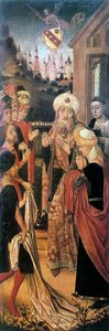 Jacob chorando sobre a túnica manchada de sangue de José, século XV.