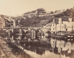 Porto de Dinan, Bretanha, 1856. de WA Mansell