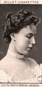 HRH, PSS. Ernest de Hohenlohe-Langenbourg, 1908. de WD and HO Wills