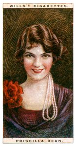 Priscilla Dean 1896-1987, American atress, 1928. de WD and HO Wills