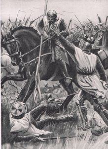 "Hold Fellow, I am Henry of Winchester you King", ilustração de 