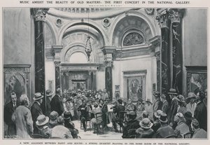 O primeiro concerto na National Gallery