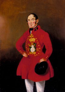 "Portrait of a Royal Bargeman", 1843 de WR Noble