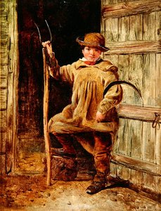O Filho do Agricultor (óleo a bordo) de W.S.P. Henderson