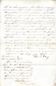 Juramento de lealdade de Wm. T. Gay of Missouri, Condado de St. Louis de W.T. Gay